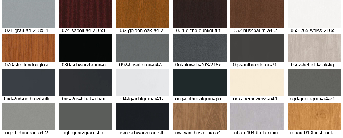 Farbpalette Kömmerling Fensterbau Ulm Farbpalette Kömmerling Fensterbau Ulm