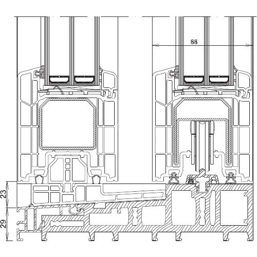 Kömmerling PremiumDoor 88 Fensterbauer Ulm Kömmerling PremiumDoor 88 Fensterbauer Ulm